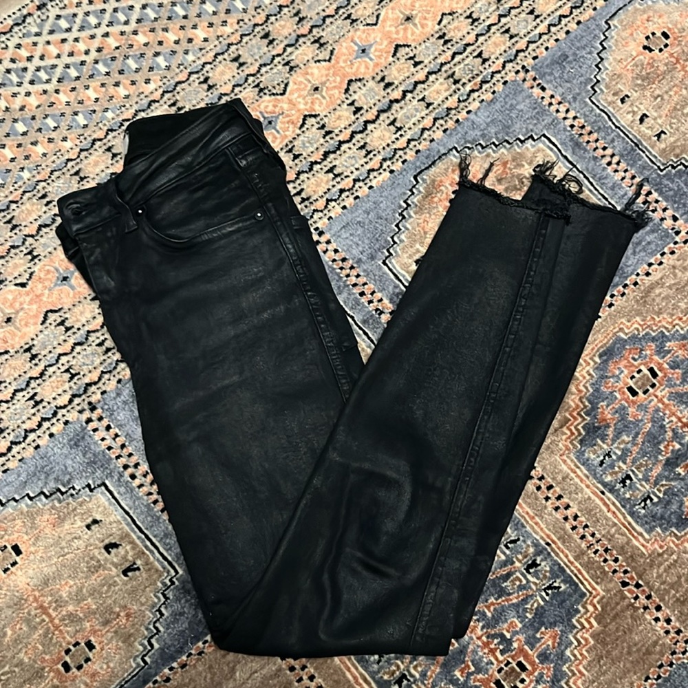 We The Free Raw High-Rise Black Skinny Jean